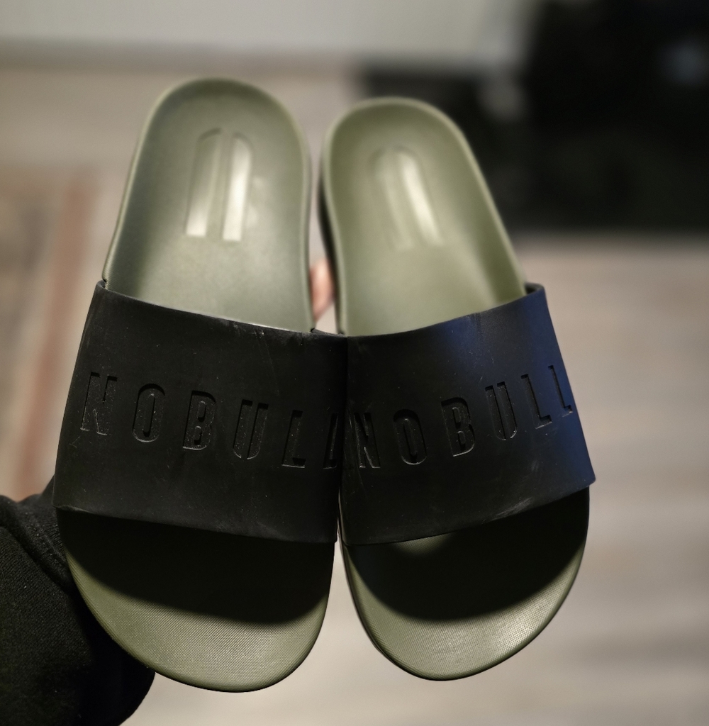 NoBull Women's Black Ivy Slides